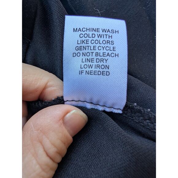 Bella Rose Women’s Mini Skort Skirt Sz‎ 12 Black Lace Sides stretch - Picture 5 of 7